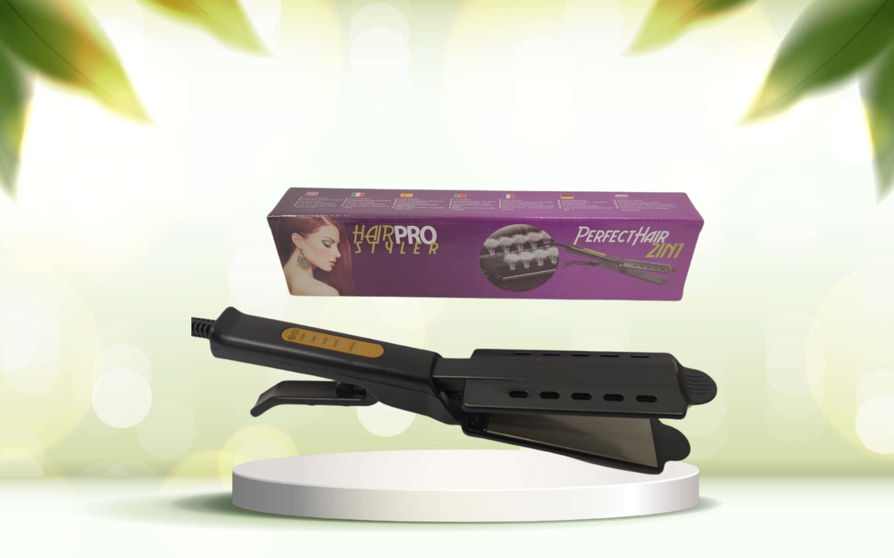 Scopri la piastra 2 in 1 Hair Pro Style per capelli lisci e asciutti in un gesto